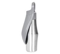 Zibeem Bouteille d'eau pour Chien en Promenade - Distributeur d'eau pour Chiot avec Bol - Récipient Transportable en Acier Inoxydable 750ml avec Bol pour Randonnée Camping Voyage Chien