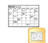 Zibeem Calendrier Magnétique Pour Frigo | Planificateur Mensuel Effaçable À Sec Tableau Blanc,Calendrier Magnétique Mensuel 43 x 30 cm | Planning Familier Cuisine Réunion Courses Tâches Ménagères