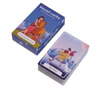 Zibeem Cartes de Tarot | Cartes Oracle pour Fêtes en Famille | Jeu De Société Portable Divinatoire, 78 Cartes pour Fêtes Et Vacances