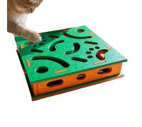Zibeem Coffret D'enrichissement pour Griffes De Chat,Coupe-Griffes Interactif,Boîte de Jeu avec Clochette Balle et Feutre | pour Jeu, Chien, Intérieur Et Protection des Meubles