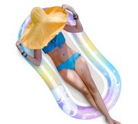 Zibeem Gilet De Natation, Sécurité Aquatique Gilet Flottant, Veste Flottante Pliable Pailletée pour Piscine Plage Bateau Protection
