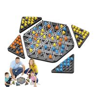 Zibeem Jeu D'Échecs Triangulaire en Chaîne - Jeu de Société pour Adultes | Jouet Éducatif Portatif Puzzle Logique Raisonnement Spatial Divertissement Voyage pour