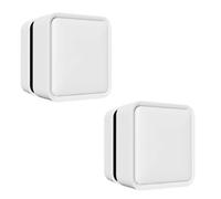 Zibeem Lot De 2 Brosses De Nettoyage Magnétiques pour Verre D'aquarium - Mini Brosse De Nettoyage pour Verre D'aquarium, Grattoir À Algues sans Rayures, Dissolvant De Mousse Compact