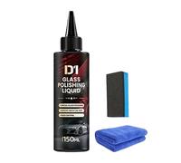 Zibeem Nettoyant Dégraissant Pour Vitres De Voiture, Fluide Réparateur pour Rayures sur Pare-brise, 150ml Lotion Régénérante pour Éliminer Poussière Peinture Fientes sur Vitres Voiture