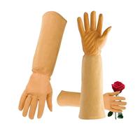 Zibeem s De Jardinage Longs,s De Jardinage Longs Femme - à l’épreuve des épines - s de Jardinage Longs résistants à la Taille, en Cuir Respirant avec Protection de l'-Bras pour Jardinier