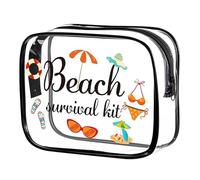 Zibeem Trousse Cosmétique De Voyage - Rangement Transparent Grande Capacité Antipoussière | Organisateur De Toilettte pour Trousse Cosmétique,pour Salle De Bain Plage Sport Hôtel Vacances