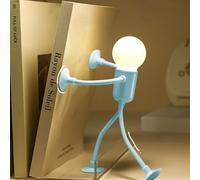 Zibeem Veilleuse De Sport Amusante À Forme Variable, Veilleuse Mignonne En Forme D'ampoule, Lumière LED Créative, Veilleuses De Forme DIYs Avec Ventouse, Lampe De Lecture LED Amusante