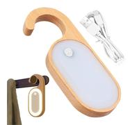 Zibeem Veilleuse Pour Poignée De Porte, Détecteur De Mouvement, Lampe LED Portable Rechargeable Et Chaude Pour Chambre À Coucher, Salle De Bain, Éclairage De Poignée De Porte Suspendu, 1 Paquet