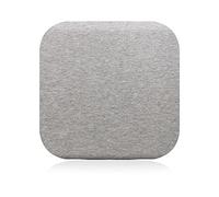 ZIBENE Coussin Assise à MéMoire De Forme, Galette De Chaise Coton Housse Lavable Coussin Chaise Carré 35x35, Garantit Stabilité et Maintien pour SièGe De Bureau, Fauteuil, Banc et Tabouret Gris Clair