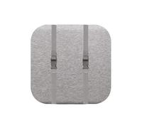 ZIBENE Galette De Chaise 45x45 cm Attache DerrièRe, Coussins De Chaises Interieures DéHoussable et Lavable, Coton Tricoté Coussin Tabouret De Bar Doux Respirant, sans éLectricité StatiqueGris Clair