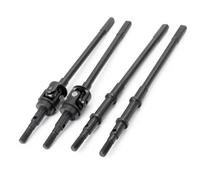 ZIBOXI AR44 AXLES Joint Avant et arrière CVD Arbre de Transmission Dogbone RC 1/10 Axial SCX10-II 90046 90047 Convient for Jeep Wrangler(Black)