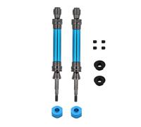 ZIBOXI Arbre de Transmission Avant et arrière CVD 1/10 for Traxxas Slash, Rustler, Stampede, Hoss VXL 4x4, pièces de Mise à Niveau for Voiture RC(Sky Blue Rear)
