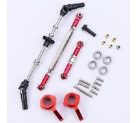 ZIBOXI Arbre d'essieu Avant/arrière MN99S Gen2 + engrenage + Arbre de Transmission CVD + biellette de Direction for Voiture RC 1/12 2024, Nouveau MN98, 2e MN82S, MN78(Front Shaft)