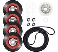 ZIBOXI Kit de réparation de sèche-linge 4392067 27 pouces for sèche-linge Whirlpool for sèche-linge KitchenAid WPW10314173 Rouleau de tambour 661570V Courroie 279640 Poulie de renvoi