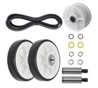 ZIBOXI Kit de rouleaux de tambour de sécheuse 12001541 303373k WP6-3700340 Poulie de renvoi WP33002535 Courroie de tambour for Maytag for Crosley for Kenmore 303373 33001783