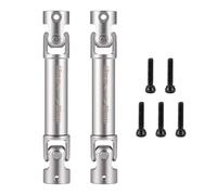 ZIBOXI Lot de 2 Arbres de Transmission centraux avec Trous en Forme de D for chenilles RC 1/18 FMS FCX18 LC80, pièces de Mise à Niveau