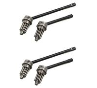 ZIBOXI Lot de 4 Arbres de Transmission CVD en Acier for essieu Avant, for chenilles RC 1/10, TRAXXAS TRX4, TRX-4, TRX6, pièces de Mise à Niveau, accessoires-AA02