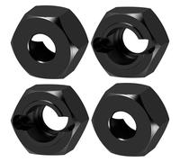 ZIBOXI Moyeu de Roue Hexagonal, Adaptateur Hexagonal, Support de servo, Direction Avant CVD 1/18 RC Crawler Car, adapté aux pièces de Mise à Niveau HPI Venture(White)