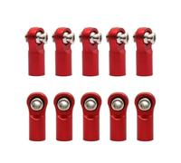 ZIBOXI Rotule de Direction M4 22 mm for Voiture RC 1/10, Chenille, Compatible avec Arrma Granite Senton Vorteks Typhon Big Rock Axial for Tamiya YK(Red 10pcs)