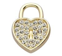 Zicdije Lot de 20 breloques en strass plaqué or - Accessoires pour colliers, bracelets, bijoux, loisirs créatifs, Acier allié, Strass