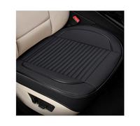 Ziciner Housse de protection de siège de voiture en cuir avec poche, 61 x 55 cm, coussin de bouton de siège avant de voiture, accessoires universels pour décoration intérieure de voiture (noir)