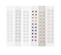 Zickdom Autocollants d'acupression auriculaire - Patchs de bien-être à usage unique pour la relaxation, le soulagement du stress et la beauté Mixed-120PC