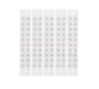 Zickdom Autocollants d'acupression auriculaire - Patchs de bien-être à usage unique pour la relaxation, le soulagement du stress et la beauté Silver beads - 100 PCs