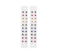 Zickdom Autocollants d'acupression auriculaire - Patchs de bien-être à usage unique pour la relaxation, le soulagement du stress et la beauté Colored diamonds - 40 PCs