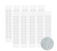 Zickdom Ear Seeds Graines d'Auriculothérapie | Autocollants de Pression pour Stress & Migraines | Tenue Confortable et Longue | Facile à Utiliser Small Pearls - 200pc