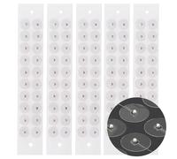 Zickdom Ear Seeds Graines d'Auriculothérapie | Autocollants de Pression pour Stress & Migraines | Tenue Confortable et Longue | Facile à Utiliser Small Silver Beads - 100pc