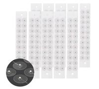 Zickdom Ear Seeds Graines d'Auriculothérapie | Autocollants de Pression pour Stress & Migraines | Tenue Confortable et Longue | Facile à Utiliser Small Silver Beads - 200pc