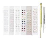 Zickdom Ear Seeds Graines d'Auriculothérapie | Autocollants de Pression pour Stress & Migraines | Tenue Confortable et Longue | Facile à Utiliser (Large/Small) Mixed Pack - 120pc