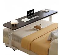 Zickdom Table de lit à roulettes - Plateau en Bois Massif,réglable en Hauteur (68-103 cm),Salon,hôpital - Bureau d’Ordinateur,Poste de Travail Debout,Plateau Repas,Table médicale