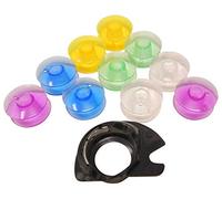 ZickZackNaehmaschine Apollo Bobine de 10 bobines colorées en plastique pour Singer Capri/Symphonie/Starlet/Merritt/Ladystar/Elegance/Panoramicm/Concerto/Omega/Jean