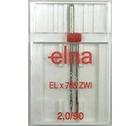 ZickZackNaehmaschine Elna ELx705 Aiguilles doubles universelles 2,0/90