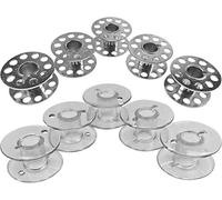 ZickZackNaehmaschine Lot de 10 bobines en métal + bobines en plastique pour machine à coudre Singer 1507, 2250, 2259, 2263, 2273, 8280, 2282