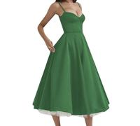 ZICUE Dame Robes Légères Robe élégante A-Ligne Vert Clair M
