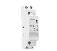 ZIDBVOYOY Contacteur Domestique modulaire Automatique AC220V 2P 16A 20A 25A 2NC 2NO 1NO1NC 50/60Hz 1Pcs(2P 25A 2NO)