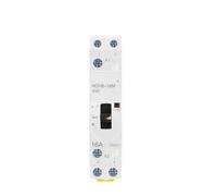 ZIDBVOYOY Contacteur modulaire Domestique AC HCH8-16M 2P 16A 220V DIN Rail avec Interrupteur de Commande Manuel 2NO 1NO 1NC ou 2NC 1 pièce(2P 16A 2NO 230V)