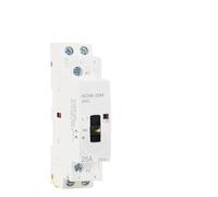 ZIDBVOYOY Contacteur modulaire Domestique AC HCH8-25M 2P 25A 220V DIN Rail avec Interrupteur de Commande Manuel 2NO 1NO 1NC ou 2NC 1 pièce(2P 25A 2NC 230V)