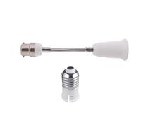 ZIDDAR Adaptateur d'extension de douille E27 B22 vers E27, flexible et flexible, col de cygne réglable, adaptateur d'ampoule LED