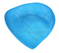 ZIDDAR Base bibi avec soucoupe en forme de goutte - Chapeau sinamay à bord relevé - Base bibi, bleu mer, taille unique