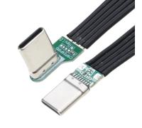 ZIDDAR Câble plat en silicone souple coudé à gauche et à droite pour appareils photo et appareils électroniques