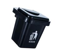 ZIDDAR Cendrier à suspendre en acier inoxydable - Amovible - Seau ABS - Mural compact - Pour optimiser l'espace intérieur