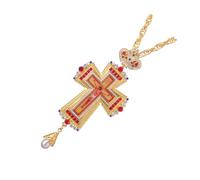 ZIDDAR Collier avec pendentif en forme de croix en alliage robuste poli - Accessoire de mode polyvalent pour homme et femme - Usage quotidien - Bijou de foi, taille unique, Comme décrit, Comme décrit.