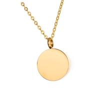 ZIDDAR Collier avec pendentif urne ronde en acier inoxydable pour cendres d'animaux perdus et souvenirs de mode