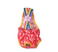 ZIDDAR Culotte sanitaire pour chien fille Culotte physiologique Combinaison menstruelle Combinaison féminine Culotte lavable Short pour chiens Couches hygiéniques pour animaux de compagnie