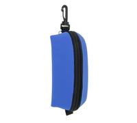 ZIDDAR Étui de transport pour lunettes de natation et de plongée - Couverture rigide avec clip, bleu
