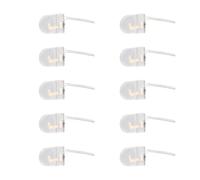 ZIDDAR Lot de 10 boîtiers de piles LIR2032 à fente unique 20 x 3,2 mm pour télécommandes, jouets, couvercle rabattable sécurisé et contrôle de commutation