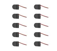 ZIDDAR Lot de 10 boîtiers de piles LIR2032 à fente unique 20 x 3,2 mm pour télécommandes, jouets, couvercle rabattable sécurisé et contrôle de commutation